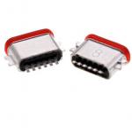 Mid mount USB Type-C 6P IPX7 Waterproof Connector